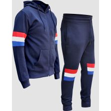 3 Stripe Navy Blue Tracksuit