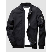 Slim Fit Softshell Bomber Jacket
